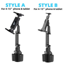 Load image into Gallery viewer, Spjaldtölvu/síma haldari fyrir kaffibollahaldara bíla