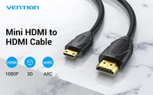 Load image into Gallery viewer, HDMI míní snúra