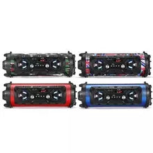 Load image into Gallery viewer, Bluetooth karaoke tæki með 2 hljóðnemum og útvarpi.