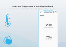 Load image into Gallery viewer, Zigbee hita- og rakaskynjari