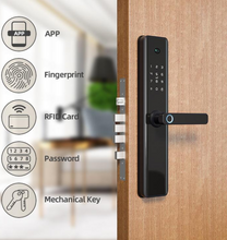 Load image into Gallery viewer, M1 pro, wifi, Tuya útidyralæsing með myndavél og dyrabjöllu