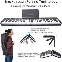 Load image into Gallery viewer, 88 samanbrjótanlegt lykla piano.
